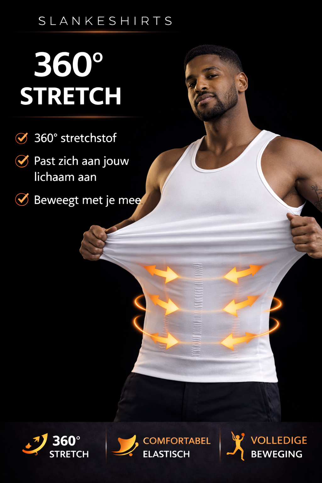 PerfectFit™ Compressie Shirt wit – Direct resultaat.