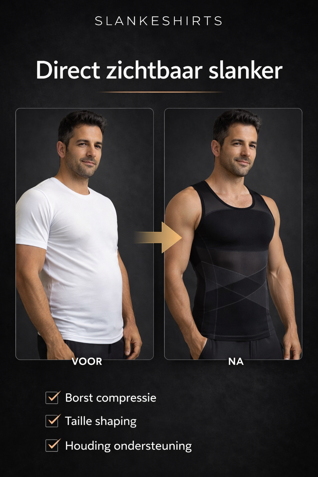 PerfectFit™ Compressie Shirt – Direct een strakker silhouet