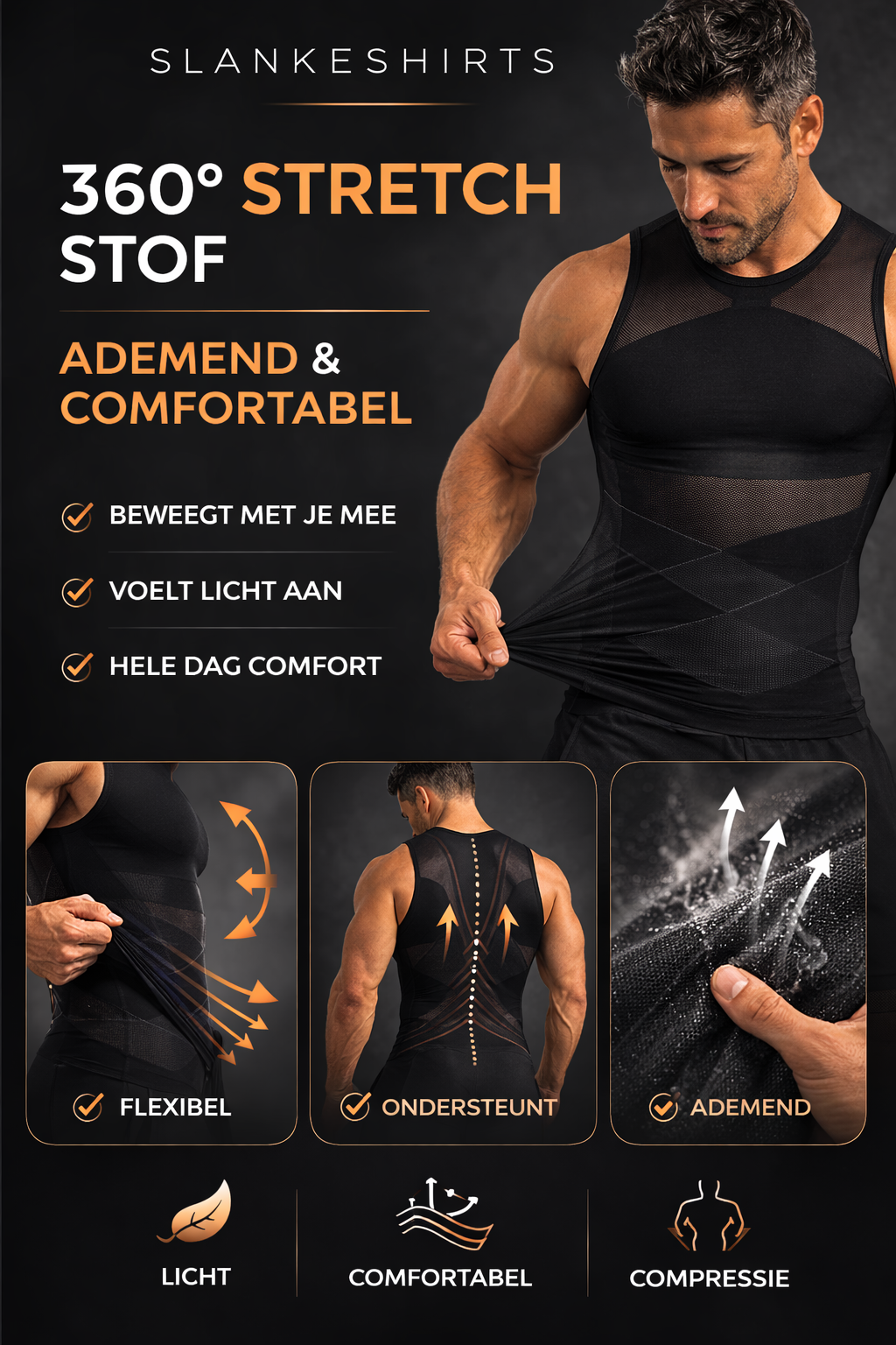 PerfectFit™ Compressie Shirt – Direct een strakker silhouet