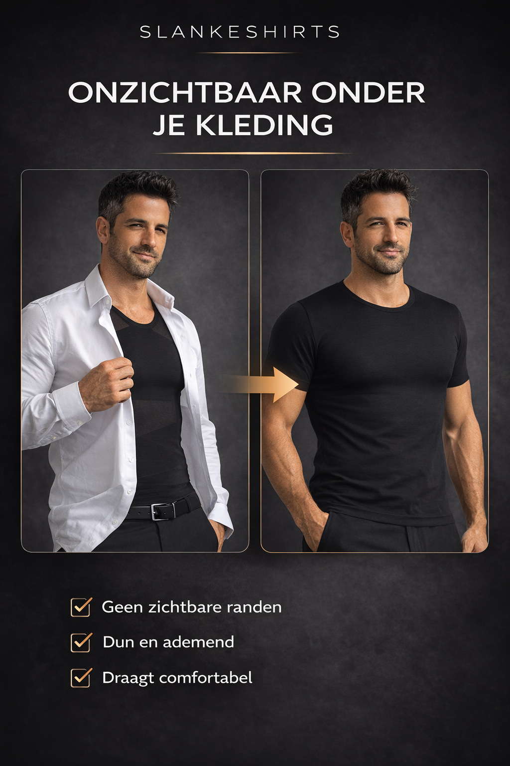 PerfectFit™ Compressie Shirt – Direct een strakker silhouet